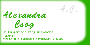 alexandra csog business card